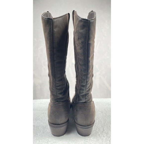 WOMEN'S BROWN COWGIRL WESTERN BOOTS MID CALF SIZE 8​ - Picture 3 of 7